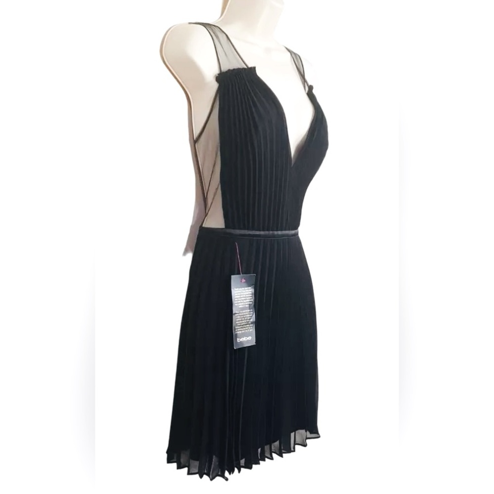 Bebe Pleated Tulle Dress - Picture 2 of 15